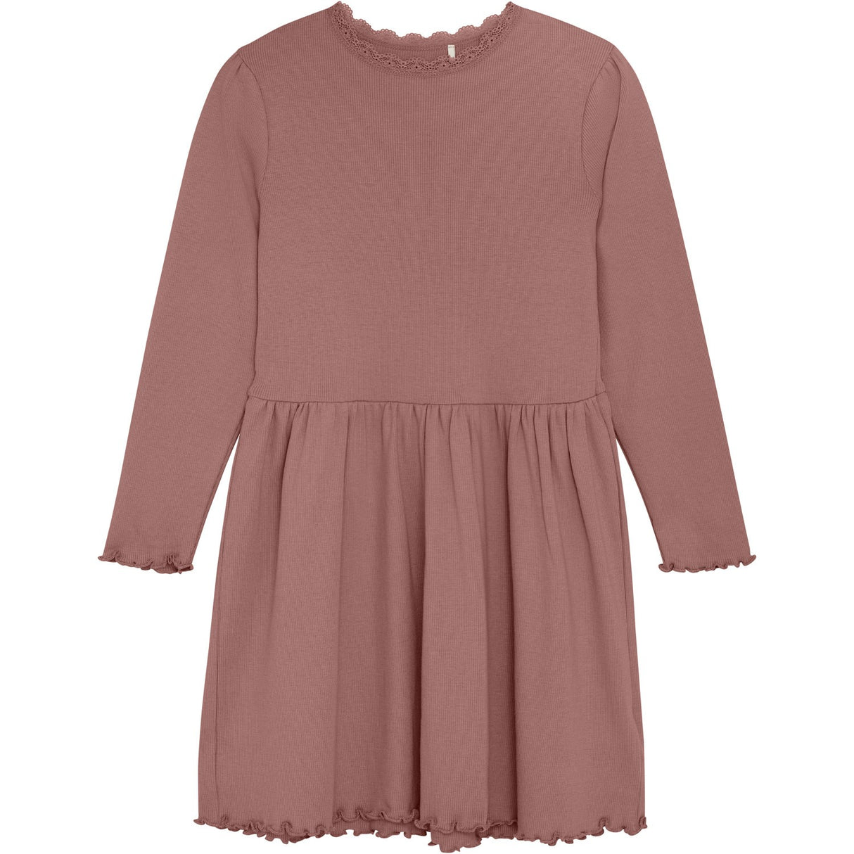 Huttelihut Burlwood Dress Ls Rib