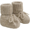 Huttelihut Camel Melange Footies Alpaca Wool Knit