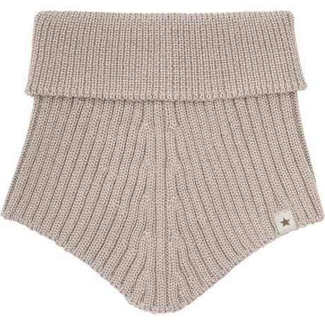 Huttelihut Camel Melange Neck Warmer Wool Knit