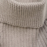 Huttelihut Camel Melange Neck Warmer Wool Knit