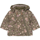 Mikk-Line Burnt Olive Polyester Baby Jacket AOP
