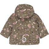 Mikk-Line Burnt Olive Polyester Baby Jacket AOP