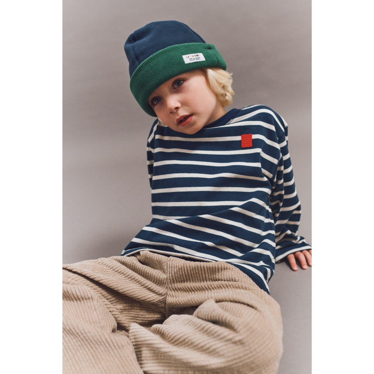 LIEWOOD Stripe Classic Navy / Creme De La Creme Tyler Stripe Longsleeve T-Shirt