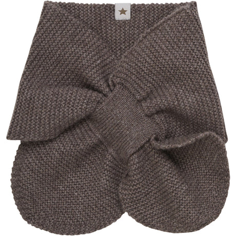 Huttelihut Brown Melange Neckwarmer Wool Knit