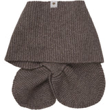 Huttelihut Brown Melange Neckwarmer Wool Knit