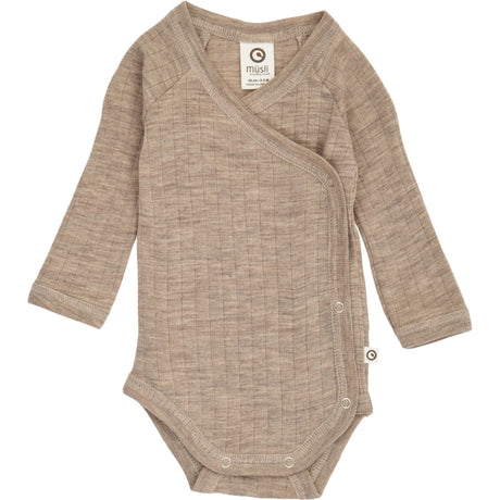 Müsli Balsam Melange Woolly Rib Wrap L/S Body