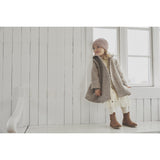 Huttelihut Camel Melange Coat Hood Wool W. Lining