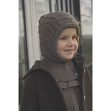 Huttelihut Brown Melange Balaclava Wool Knit