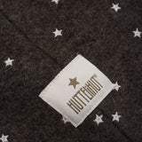 Huttelihut Dark Brown Melange Balaclava All Over Emb. Wool