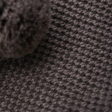 Huttelihut Brown Melange Balaclava Windstop Pompoms