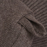 Huttelihut Brown Melange Balaclava Ears Wool Knit