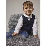 Name It Navy Blazer Check Nmmrobino Vest Unb