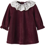 Name It Burgundy Nbfroxy Ls Vel Dress