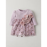 Name It Keepsake Lilac Nbfrosally Ls Dress