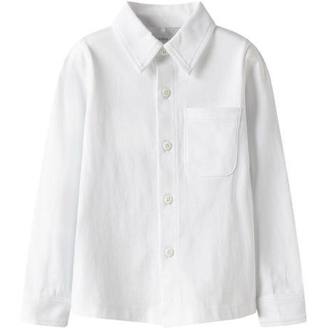 Name It Bright White Nmmronalo Ls Jersey Shirt