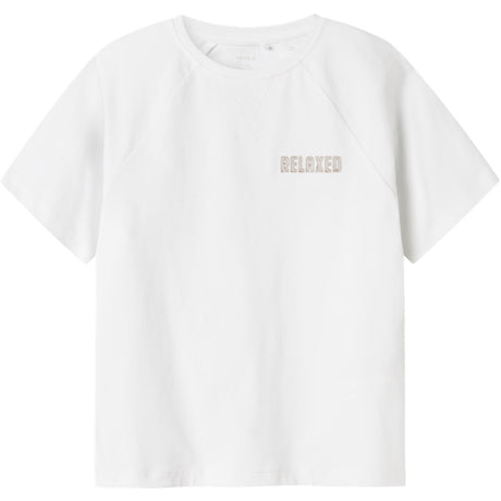 Name It Bright White Nkmrob Nreg Ss Top