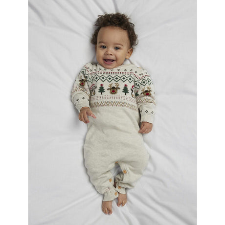 Name It Peyote Melange Nbnralko Ls Knit Suit