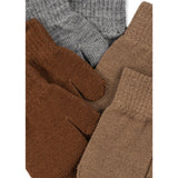 Konges Sløjd Grey Melange/Beige/Brown 3 Pack Filla Mittens