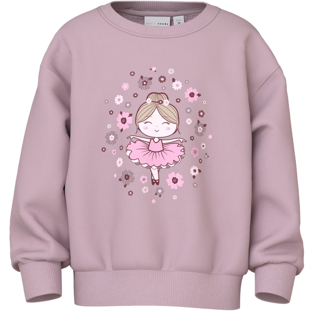 Name It Keepsake Lilac Dancer Nmfviloui Ls Rlx Sweat Bru