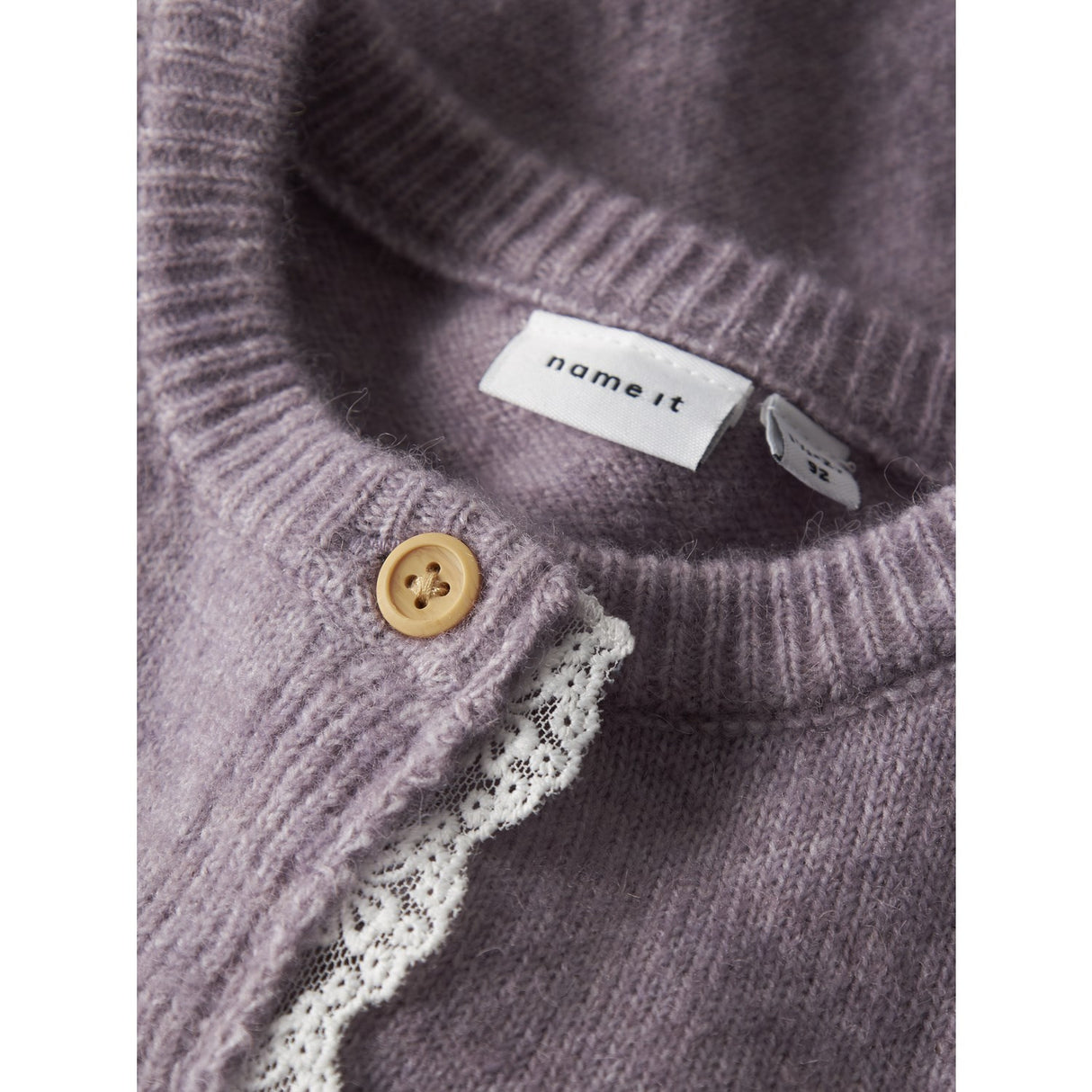 Name It Keepsake Lilac Nmfrikimmi Ls Knit Card