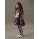 Name It Moonscape Nmfnuri Gabby Swe Dress Bru Sky