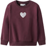 Name It Burgundy Nmfsakkina Ls Sweat Box Bru