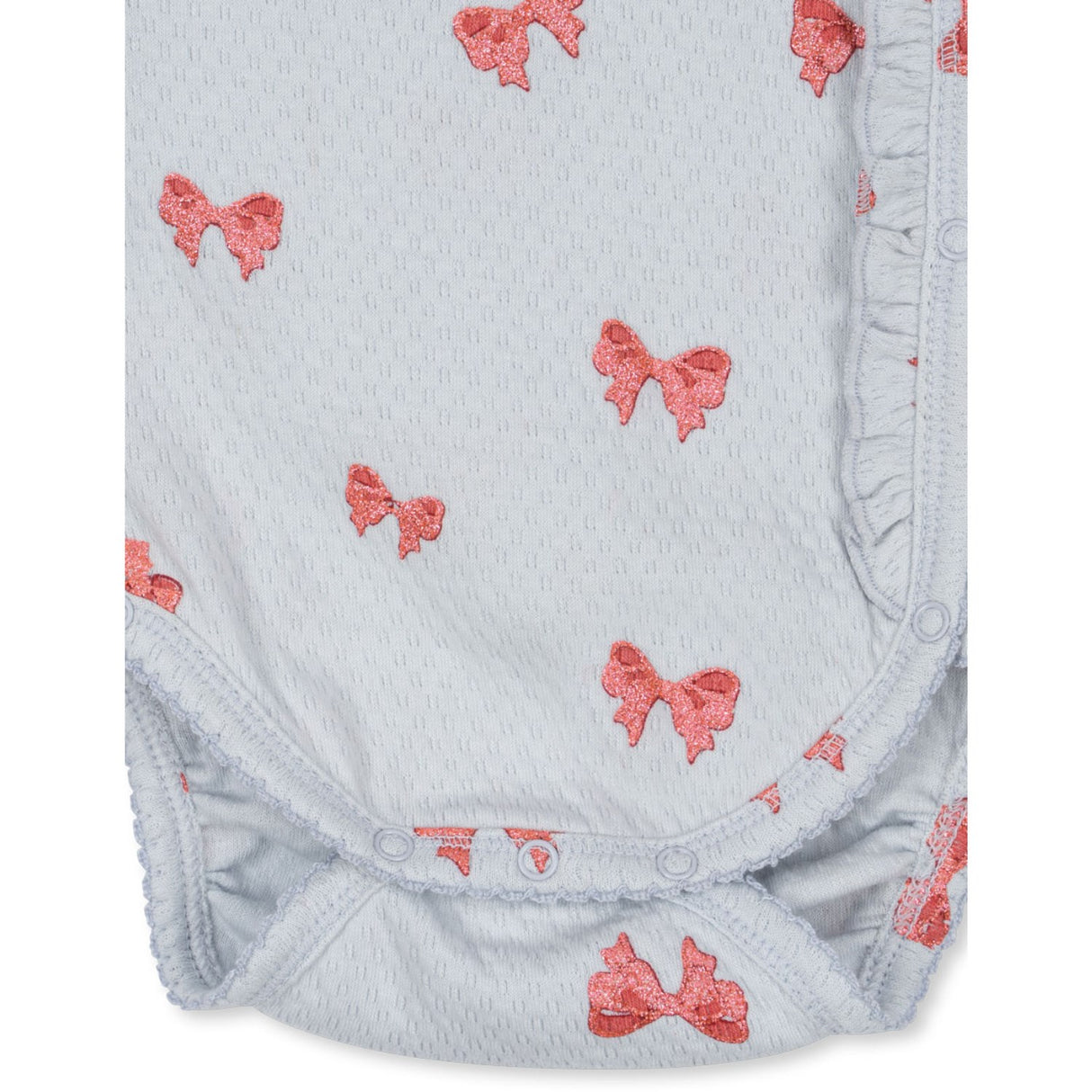 Konges Sløjd Rosia Blue Bow Sui Newborn Frill Body GOTS