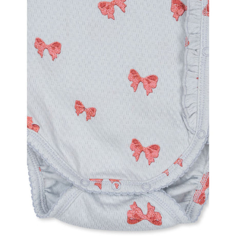 Konges Sløjd Rosia Blue Bow Sui Newborn Frill Body GOTS