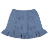 Konges Sløjd Country Blue Soleil Knit Skirt GOTS