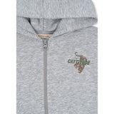 Konges Sløjd Grey Melange Lou Sweat Zip Hood Ocs