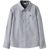 Name It Flint Stone Thin Stripe - Bright White Nmmrekid Shirt