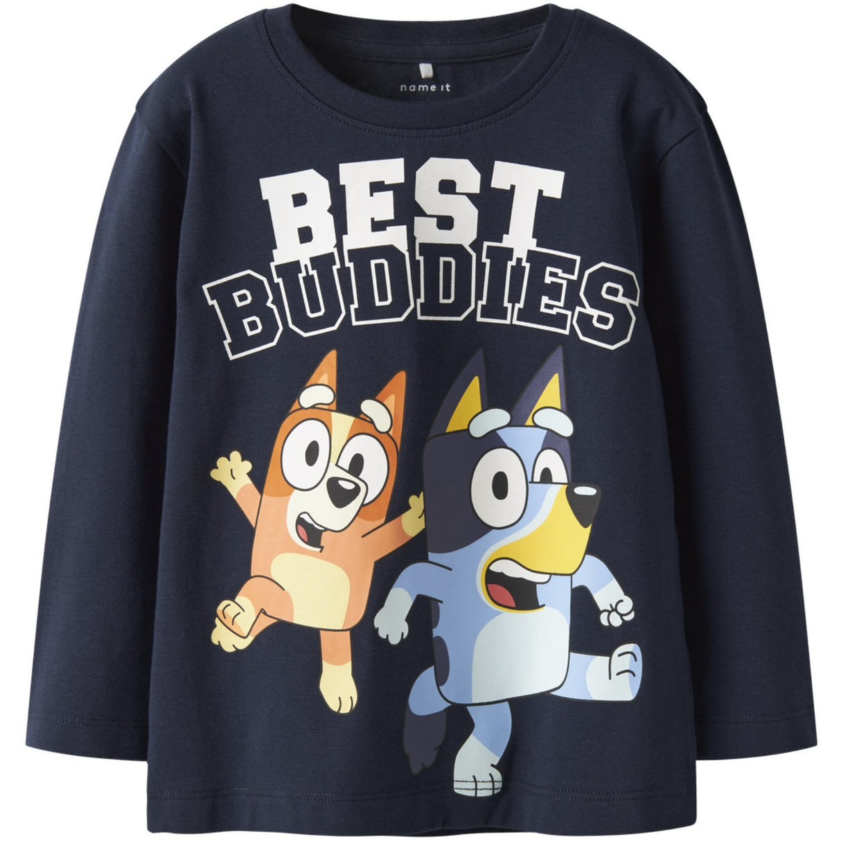 Name It Navy Blazer Nmmodin Bluey Ls Nreg Top Box Sky