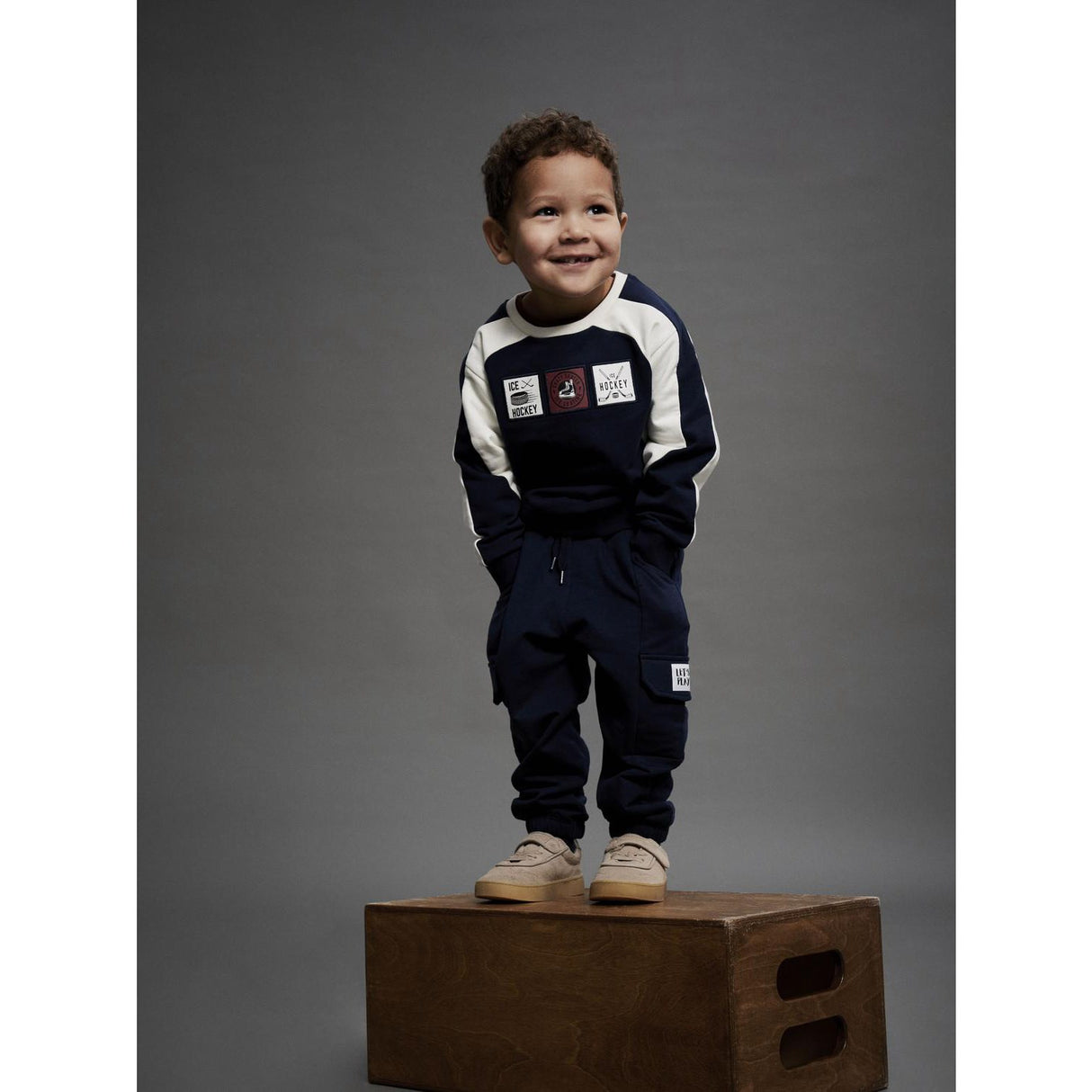 Name It Navy Blazer Nmmsylvester Ls Nreg Sweat Bru