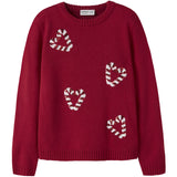 Name It Jester Red Nkfrajul Ls Loose Knit