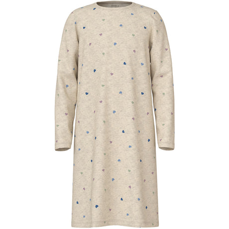 Name It Peyote Melange Nkfnightgown Hearts Noos