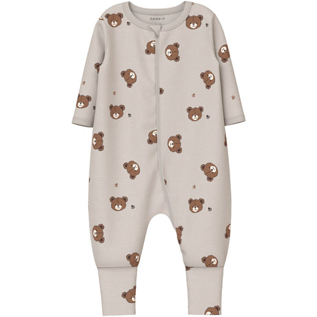 Name It Pumice Stone Nbnnightsuit 2P Zip Ff Pumice Bear Noos