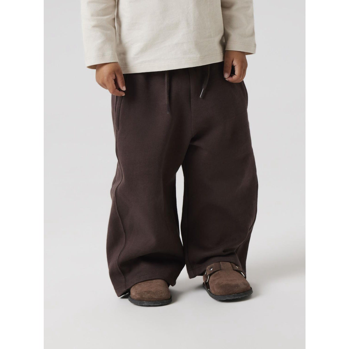 Name It Seal Brown Nmnraso Barrel Sweat Pants Bru