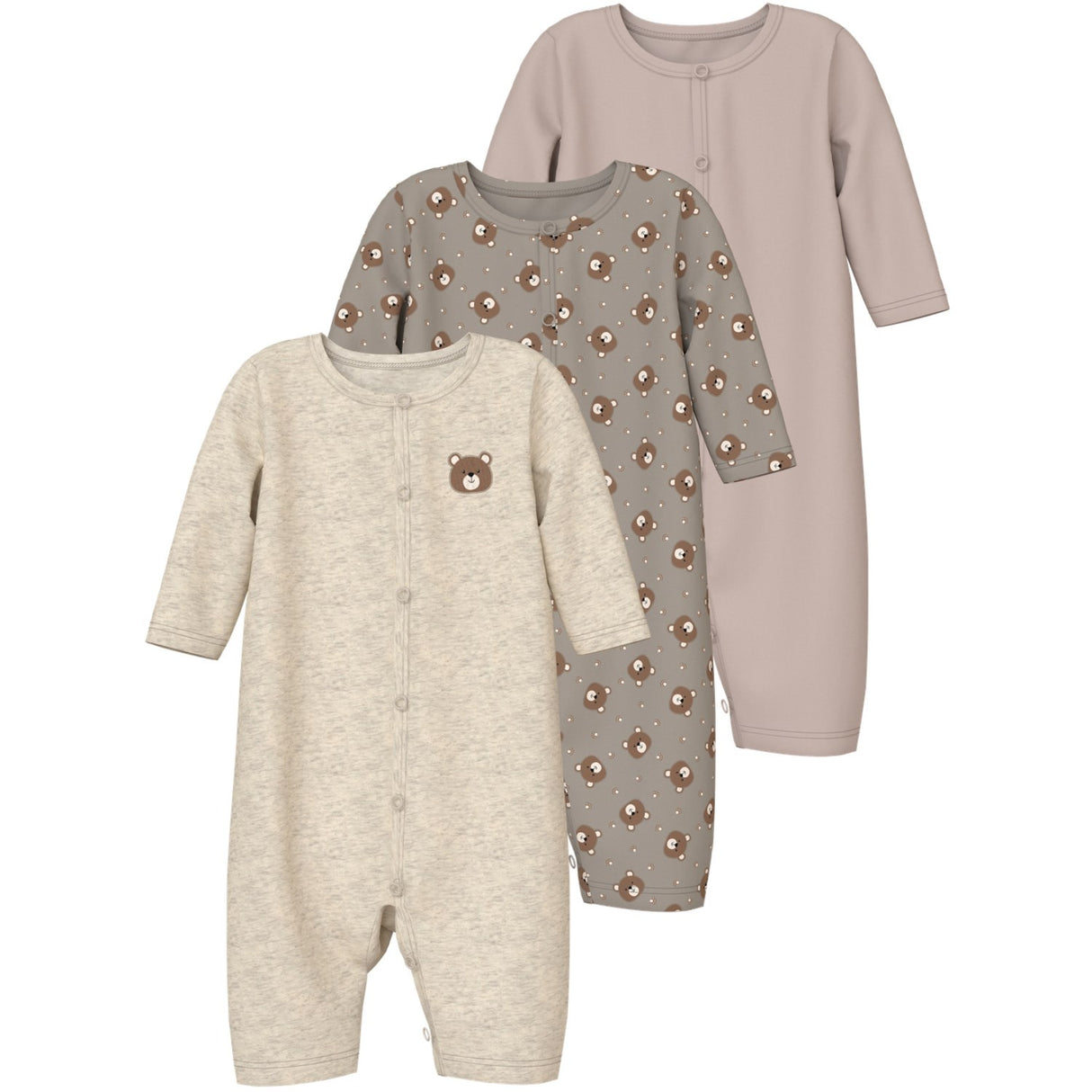 Name It Vintage Khaki Nbnnightsuit 3P Aop Noos