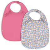 Konges Sløjd Fleur Rosier/Chateau Rose 2 Pack Dinner Bib With Frill