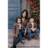 MarMar Wool Check Earthy Check Oval Jacket