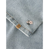 Lil'Atelier Medium Blue Denim Flower Emb Nmfdarlee Doa Dnm Spencer 4499-Se Lil