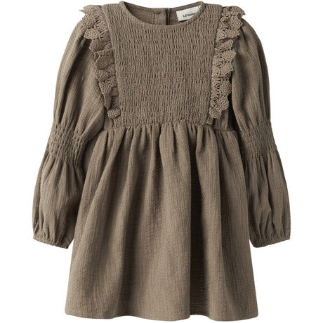 Lil'Atelier Sepia Tint Nmfrosita Liu Ls Dress Lil