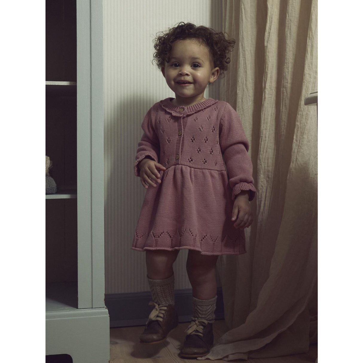 Lil'Atelier Nostalgia Rose Nbframla Lia Ls Knit Dress Lil