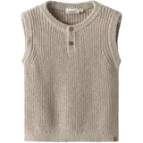 Lil'Atelier Oxford Tan Melange Nmmrokko Knit Vest Lil