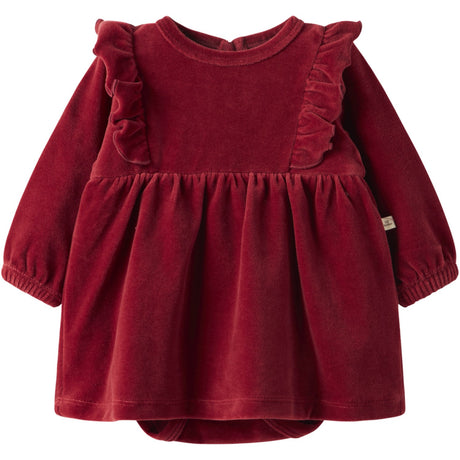 Lil'Atelier Red Dahlia Nbfsaga Sag Ls Body Dress Lil