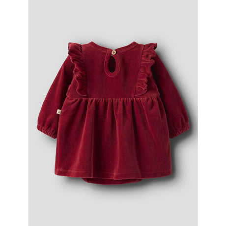 Lil'Atelier Red Dahlia Nbfsaga Sag Ls Body Dress Lil