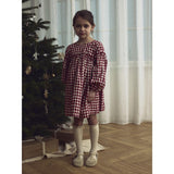 Lil'Atelier Red Dahlia Nmfrio Ls Loose Dress Lil