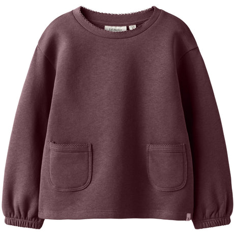 Lil'Atelier Catawba Grape Nmfkilano Rut Ls Loose Sweat Lil