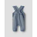 Lil'Atelier Medium Blue Denim Nbflulia Loose Dnm Overall 4017-Cj Lil