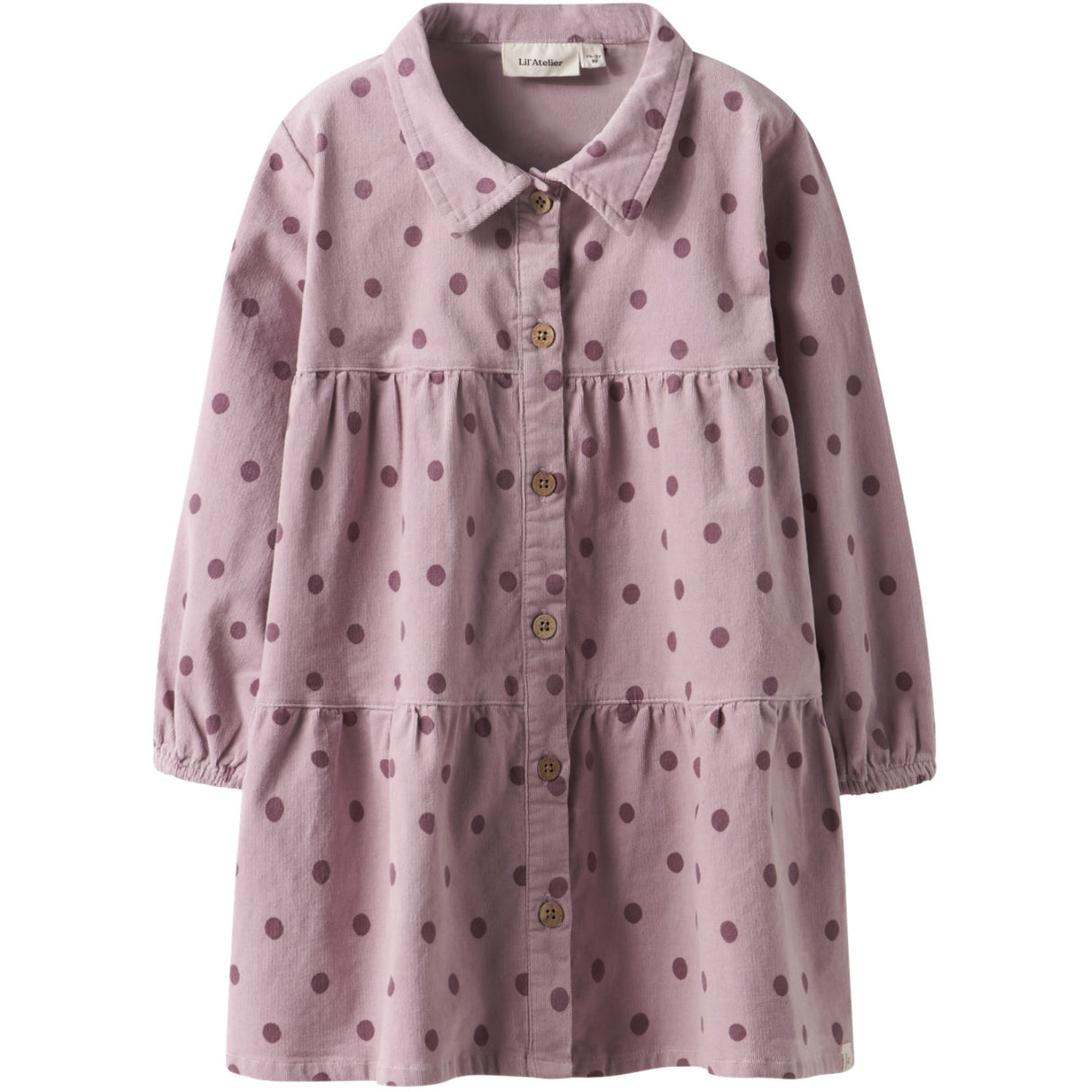 Lil'Atelier Violet Ice Dots Nmfsomba Loose Cord Dress 7766-So S Lil